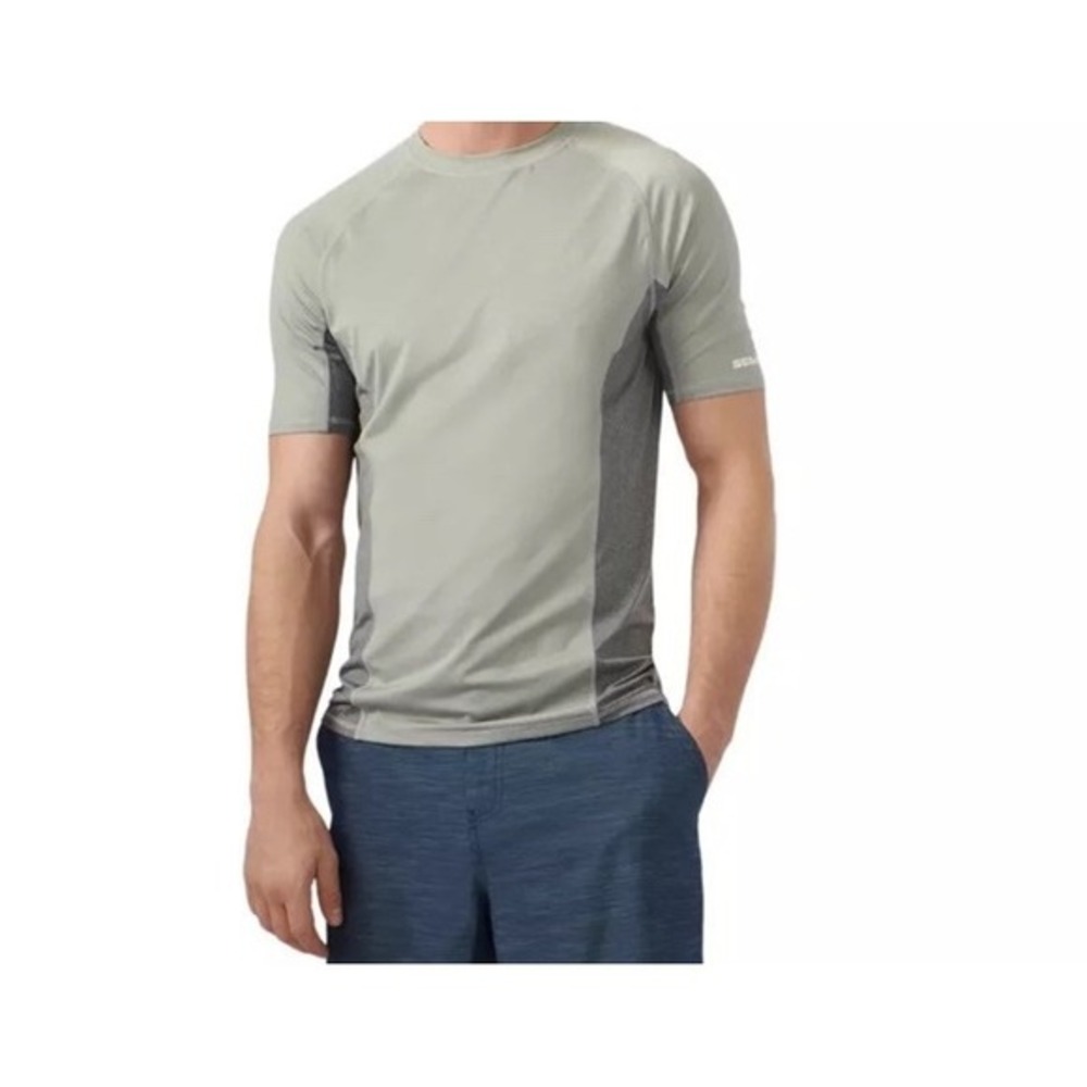 Sea-Doo Men's Short Sleeve Rash Guard Swim Shirt UV Protection NEW XL Gray